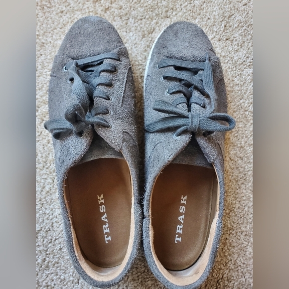 Trask Womens Gray Suede Sneakers. Size 10 - Picture 5 of 8